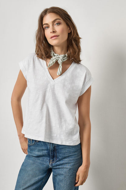 Stripe Bandana in pool by Lilla P