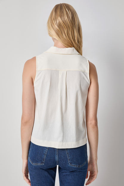 Organic Sleeveless Top in rope by Lilla P