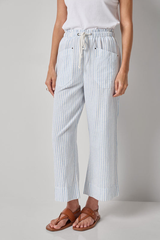 Striped Pant in capri stripe by Lilla P