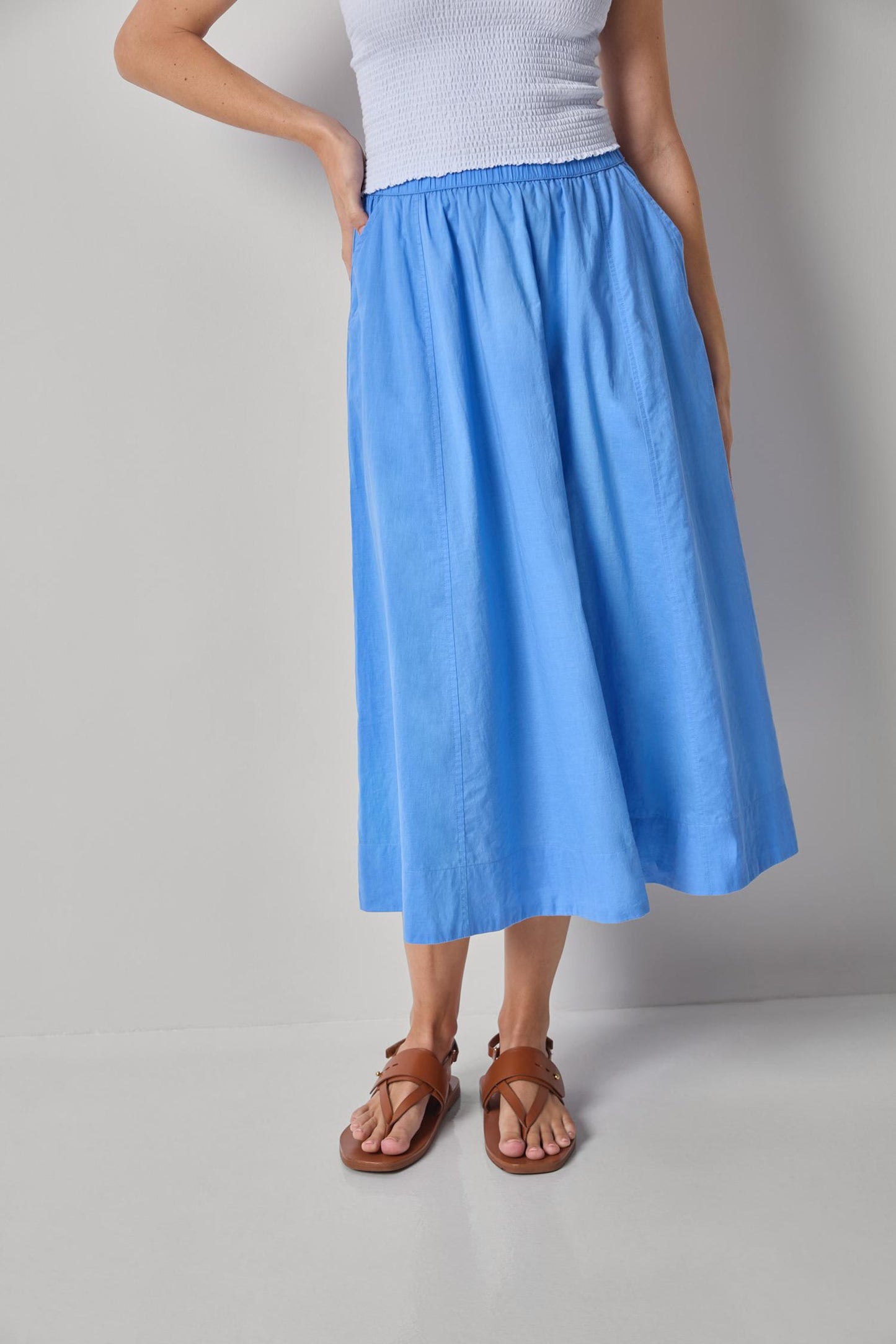 Voile Circle Skirt in ultramarine by Lilla P