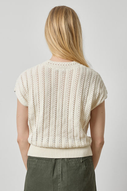 Novelty Stitch Wedge Sweater in rope by Lilla P