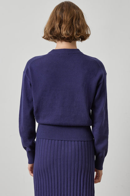 Relaxed Crewneck Sweater in neptune by Lilla P
