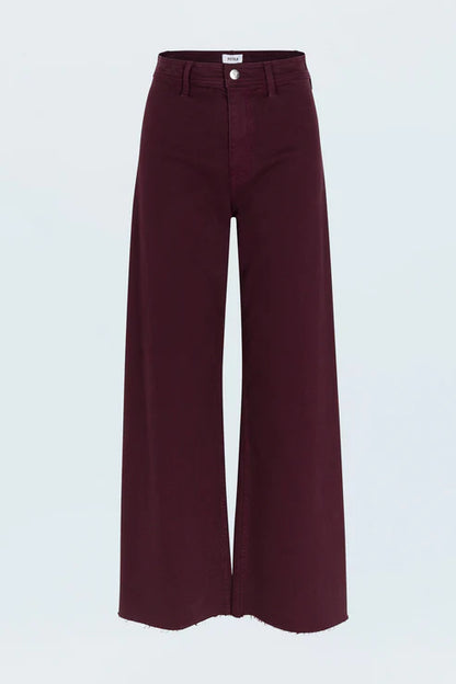 Penny High Rise Wide Leg Jean in Claret by Pistola