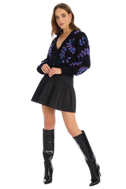 Piper Cardigan in black multi by Allison
