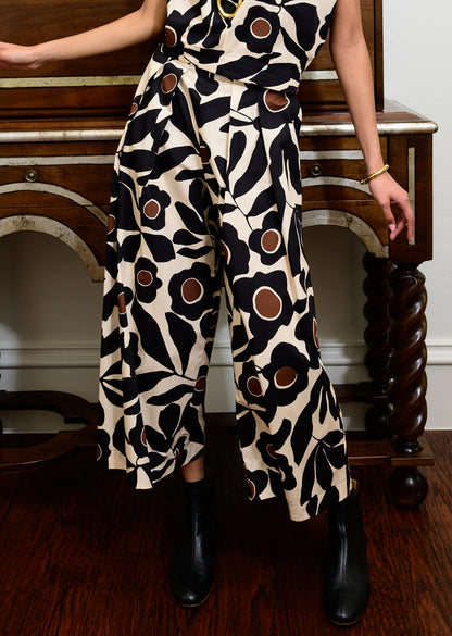 Patty D Pant in abstract floral by Grace and Bardot