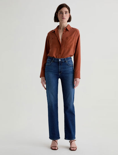 Brinley Mid Rise Straight Leg in poetic by AG