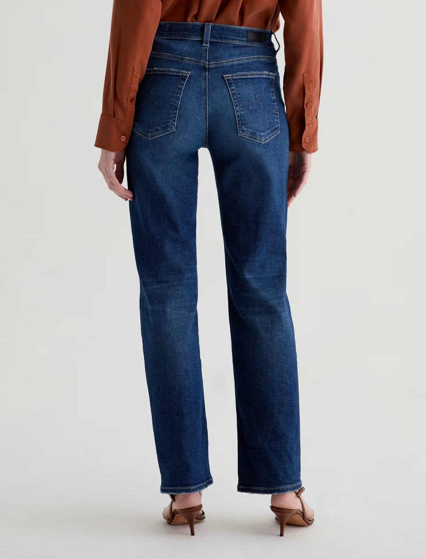 Brinley Mid Rise Straight Leg in poetic by AG