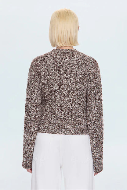 Quinn Sweater in Chocolate Marl by Pistola