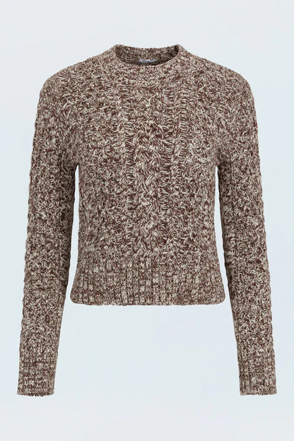 Quinn Sweater in Chocolate Marl by Pistola
