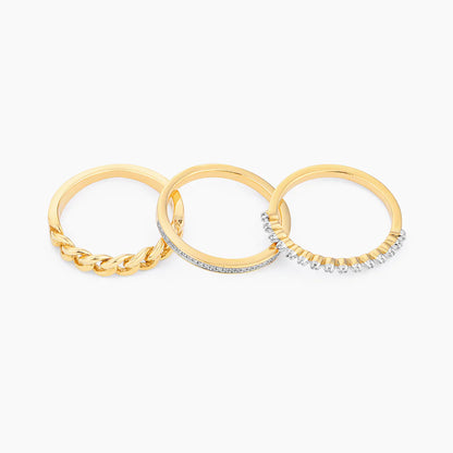 My Favorite Cuban Stackable Ring in gold (size 7.5) by Ella Stein
