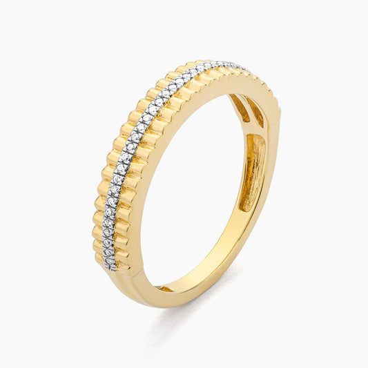 Groovy Bar Stackable Ring (size 6.5) in gold by Ella Stein