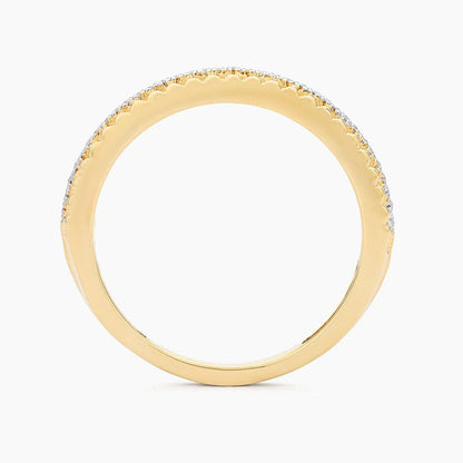 Groovy Bar Stackable Ring (size 8) in gold by Ella Stein