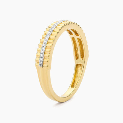 Groovy Bar Stackable Ring (size 6.5) in gold by Ella Stein