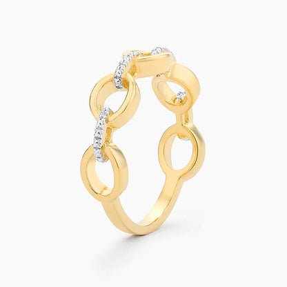 Linked Stackable Ring in gold (size 7) by Ella Stein