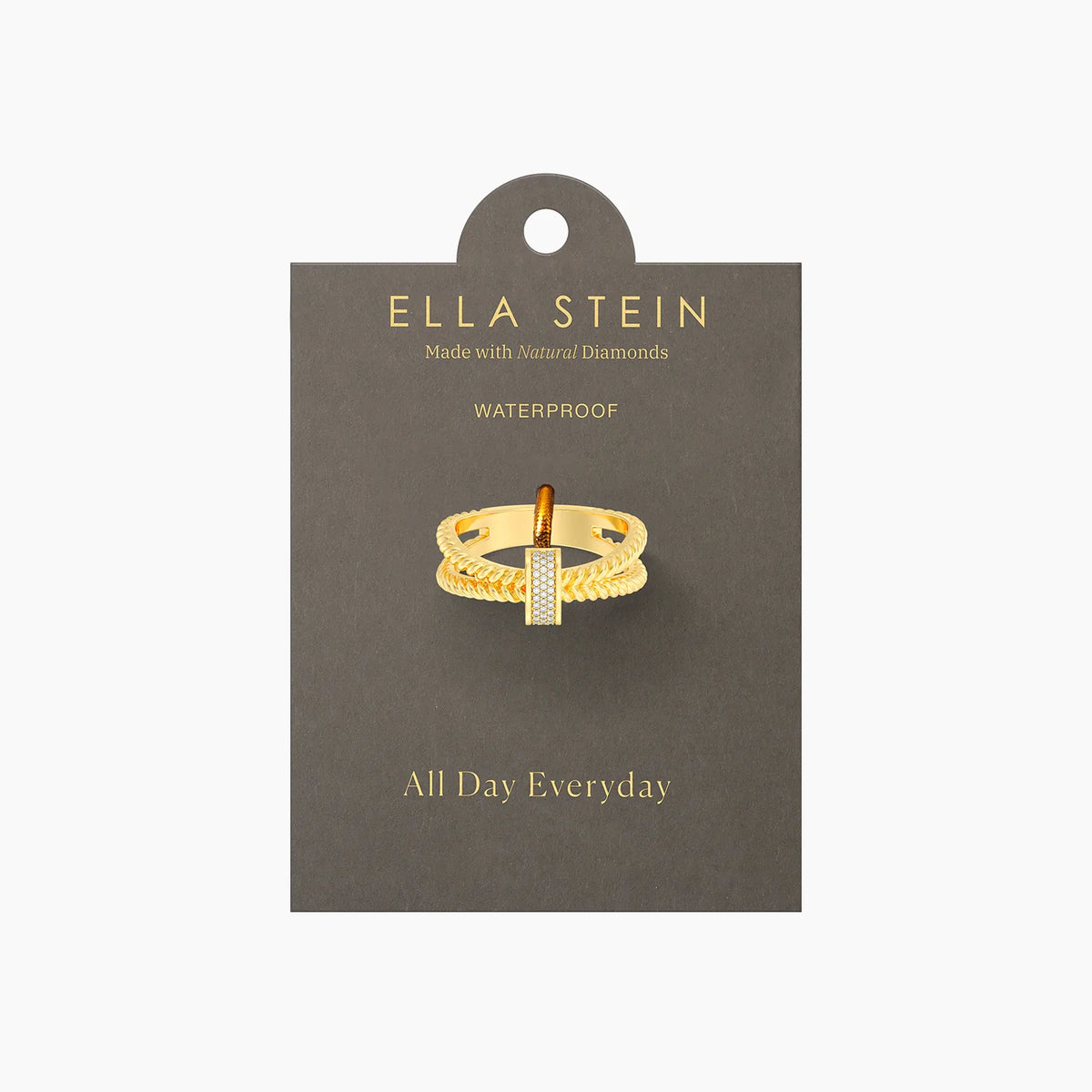 Meet Me Halfway Statement Ring (Size 7) in gold by Ella Stein