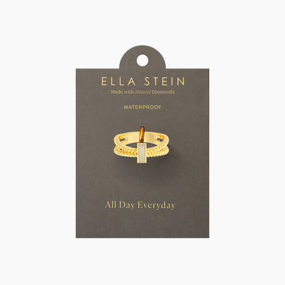Meet Me Halfway Statement Ring (Size 7) in gold by Ella Stein