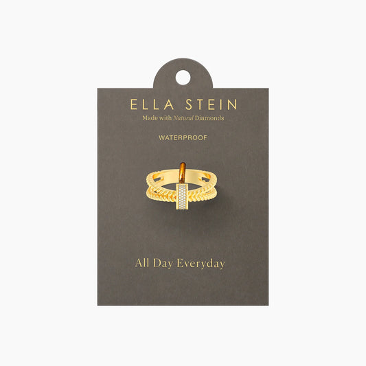Meet Me Halfway Statement Ring (Size 7) in gold by Ella Stein