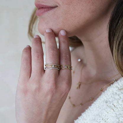 For All Eternity Stackable Ring in gold (size 6.5) by Ella Stein
