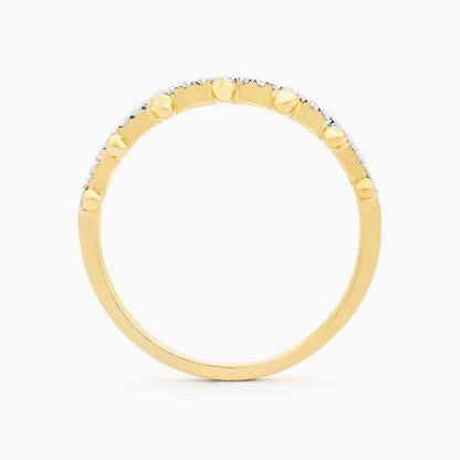 Down to Earth Stackable Ring (size 8) in gold by Ella Stein