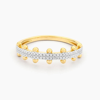 Down to Earth Stackable Ring (size 8) in gold by Ella Stein