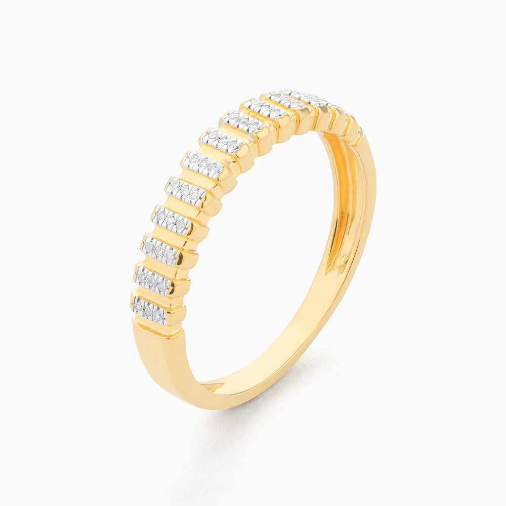 Bridge The Gap Stackable Ring in gold (size 7) by Ella Stein