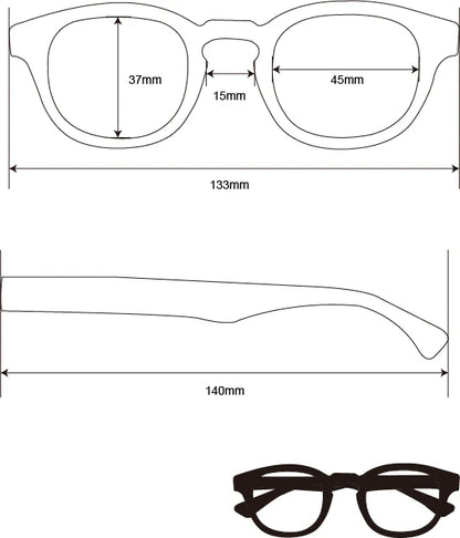 Amesbury Reading Glasses: Gold / +1.50