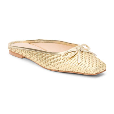 Remy Woven Slide in gold by Matisse