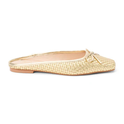 Remy Woven Slide in gold by Matisse