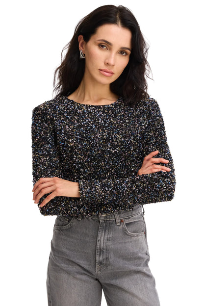 Rory Top in black multi by Allison