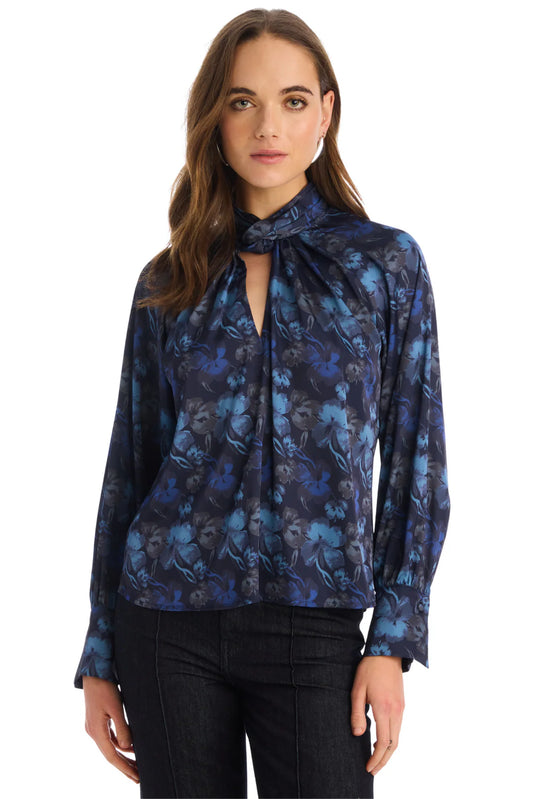 Samantha Blouse in midnight floral by Allison