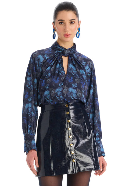 Samantha Blouse in midnight floral by Allison