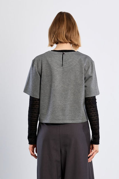 Short Sleeve T-shirt in dark grey by Molly Bracken