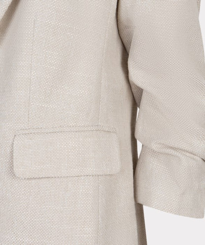 Linen Look Blazer in light sand by Esqualo
