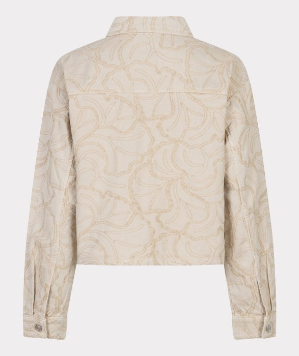 3D Embroidered Jacket in beige by Esqualo