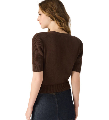 Janae Cardigan in chocolate by Steve Madden