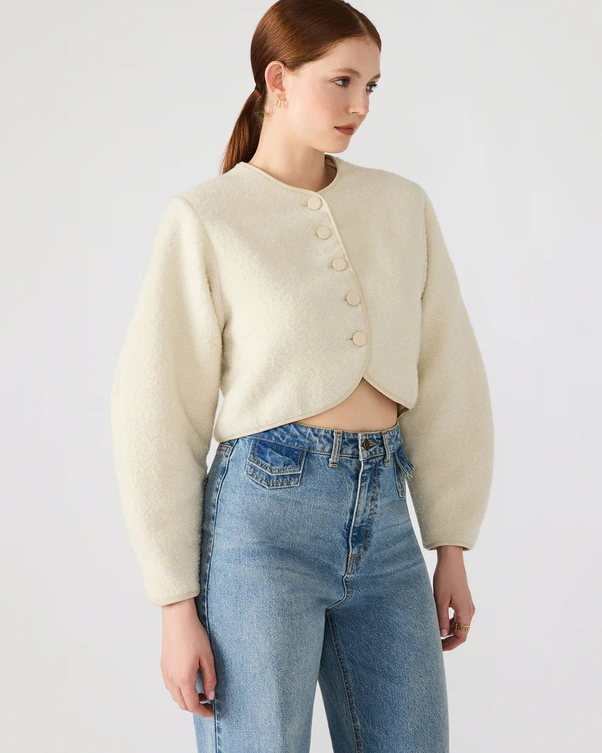 Emili Jacket in cream by Steve Madden