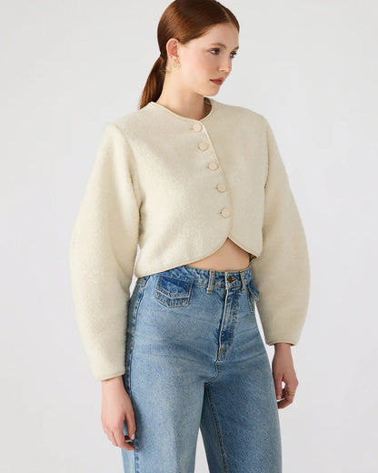 Emili Jacket in cream by Steve Madden
