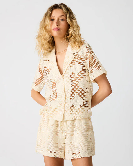 Sandra Fish Lace in ivory by Steve Madden