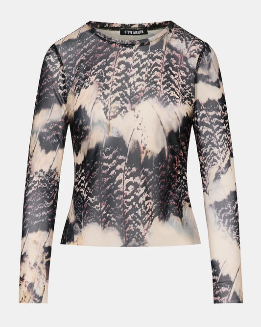 Sandy Knit Top in moon shadow by Steve Madden