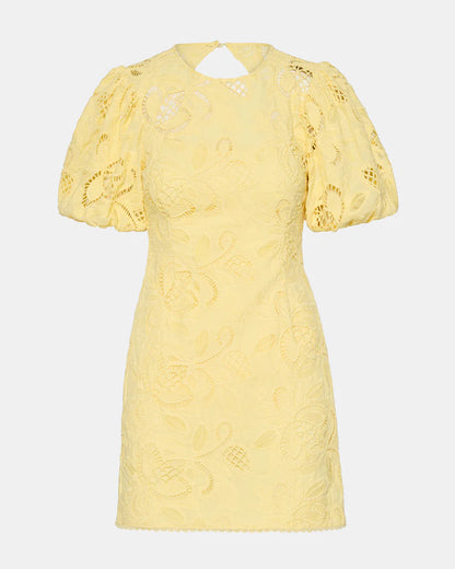 Elly Dress in pale yellow by Steve Madden