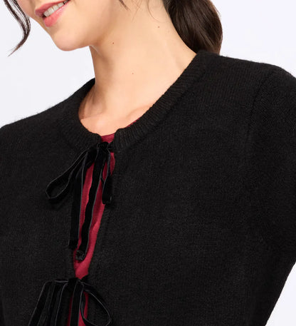 Sereia Cardigan in black by Steve Madden