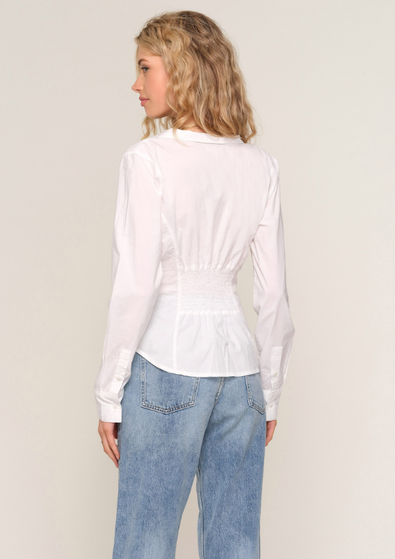 Samira Blouse in eggshell by Heartloom