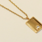 Name Tag Necklace in gold by Secretbox