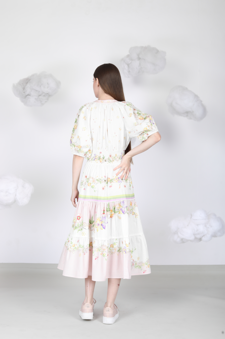 Lilyana Midi Dress in off white by Blank