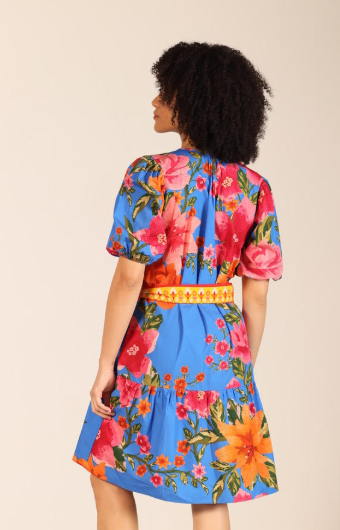 Gwen Dress in capri blossoms by Maude Vivante