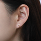 Petite Bezel CZ Stud Earring in gold by Secretbox