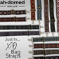 XO Interchangeable Woven Bag Strap in khaki/sage by Ahdorned