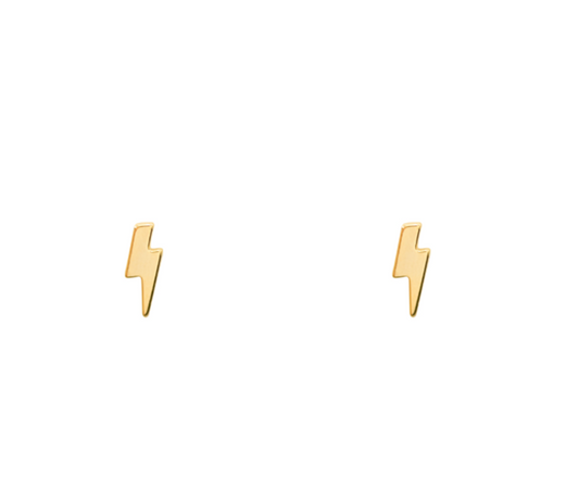 Mini Thunder Earrings in gold by Secretbox