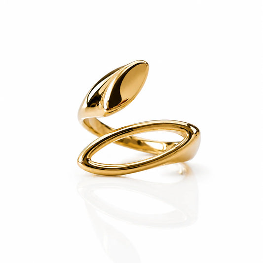 Shape of You Ring in gold by Splash