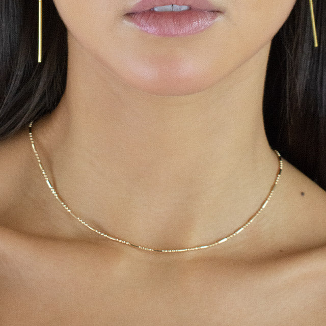 Shape of You Necklace in gold by Splash